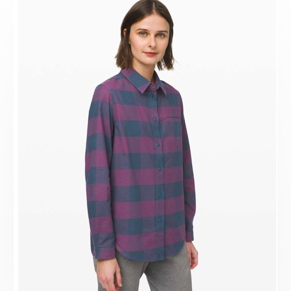 lululemon athletica Tops - Lululemon Full Day Ahead Flannel shirt